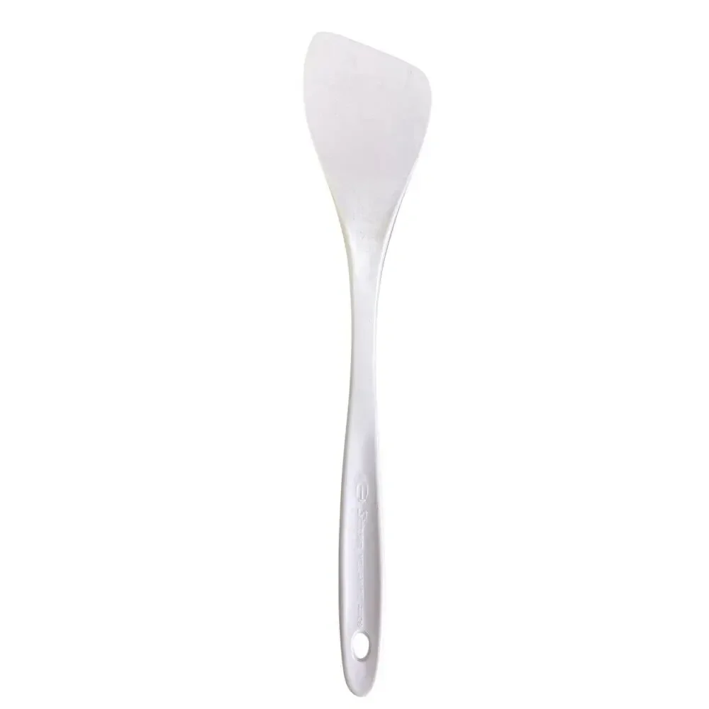 Vintage Melamine Water Lily Spatula 4409 and Ladle White Blue Floral